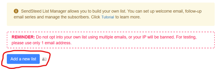 Add new list