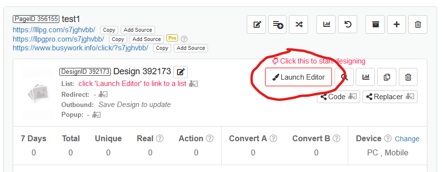 launch editor