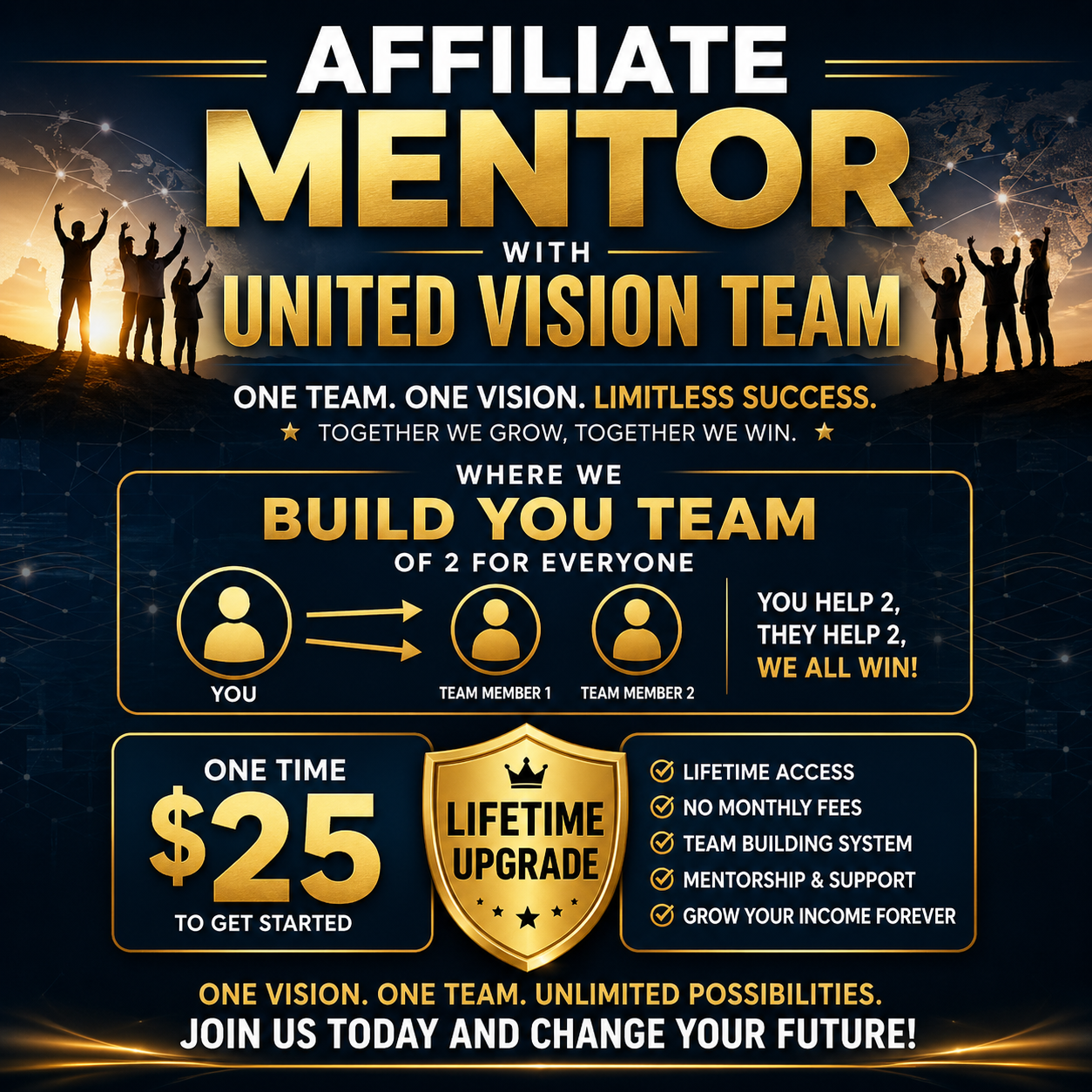 Affiliate Mentor meets United Vision Team