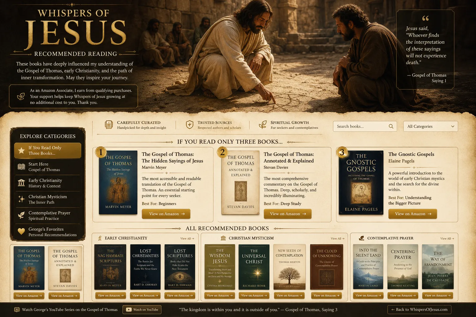 Jesus teaching Thomas