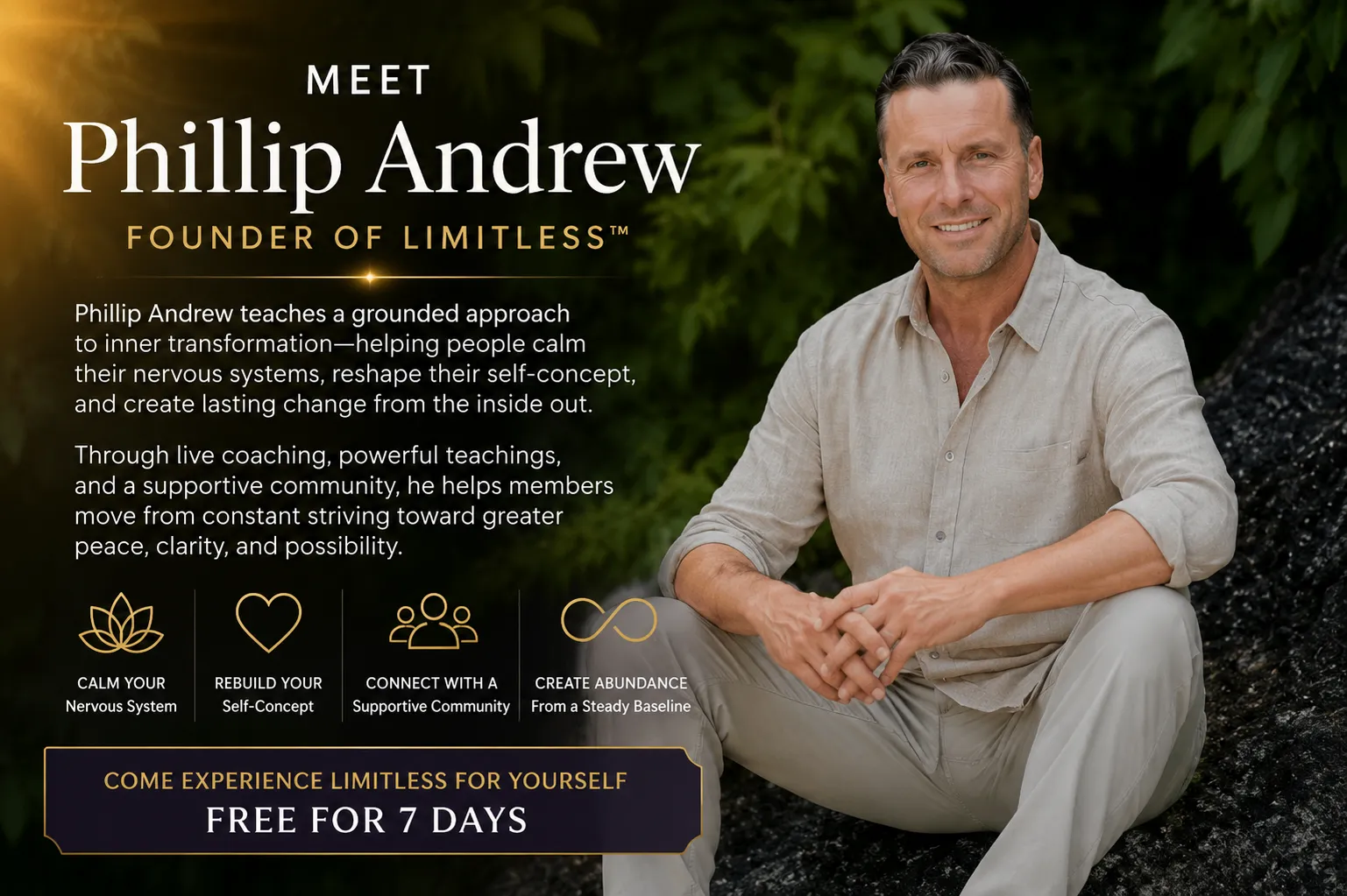 Phillip Andrew, founder of LIMITLESS