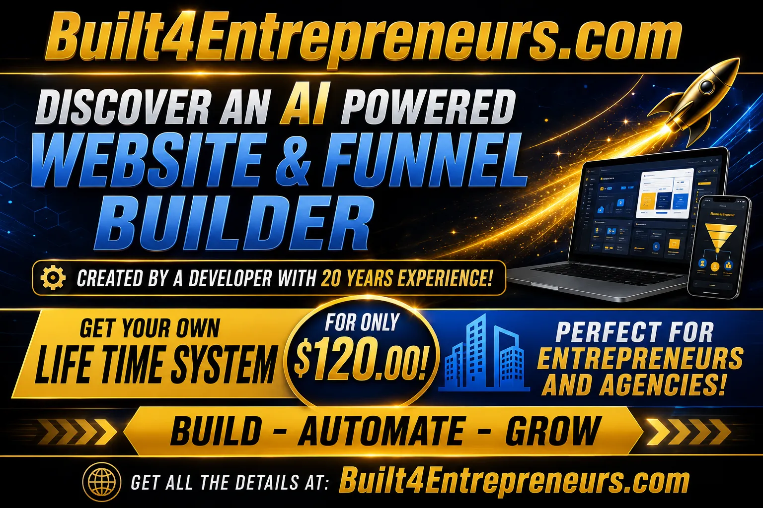 AI Powered Website and Funnel Builder